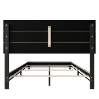 Home Design Vallejo Velvet Upholstered Panel Bed Frame For Adult, Box Spring Required