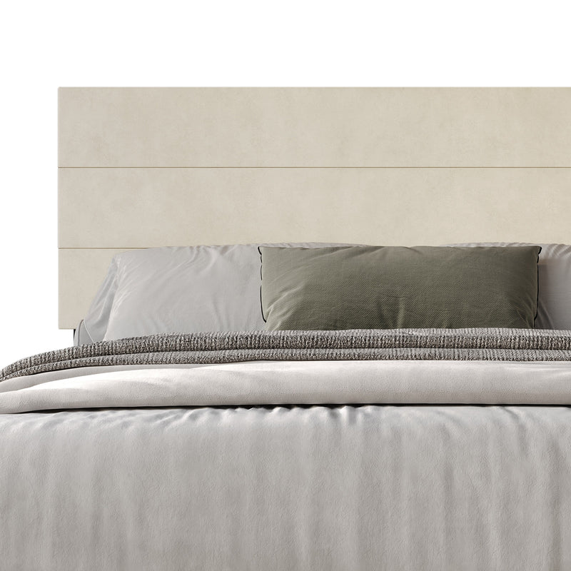 Home Design Vallejo Velvet Upholstered Panel Bed Frame For Adult, Box Spring Required