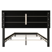 Home Design Vallejo Velvet Upholstered Panel Bed Frame For Adult, Box Spring Required