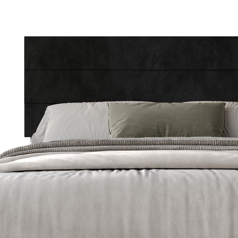 Home Design Vallejo Velvet Upholstered Panel Bed Frame For Adult, Box Spring Required