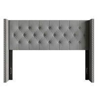 Home Design Grinnell Twin Tufted Upholstered Headboard