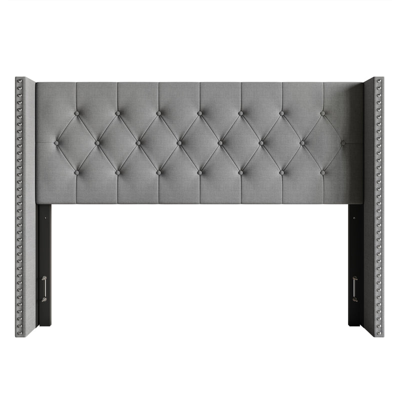 Home Design Grinnell Twin Tufted Upholstered Headboard