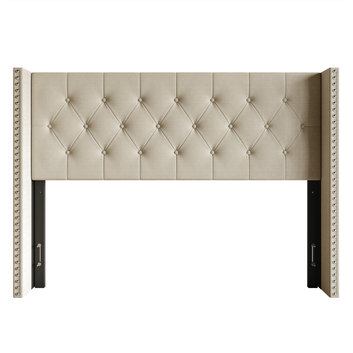 Home Design Grinnell Twin Tufted Upholstered Headboard