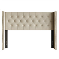 Home Design Grinnell Twin Tufted Upholstered Headboard
