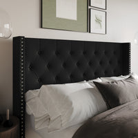 Home Design Grinnell Twin Tufted Upholstered Headboard