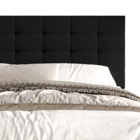 Home Design Haines Linen Upholstered Panel Bed Frame