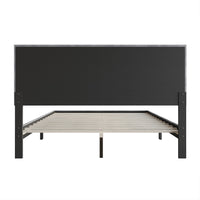 Home Design Sitka Velvet Upholstered Platform Bed Frame