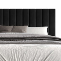 Home Design Sitka Velvet Upholstered Platform Bed Frame
