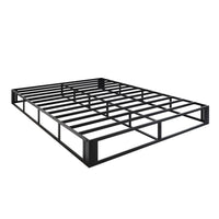 Home Design Warren Metal Box Spring, Black/ Warm Gray, Easy Assemble