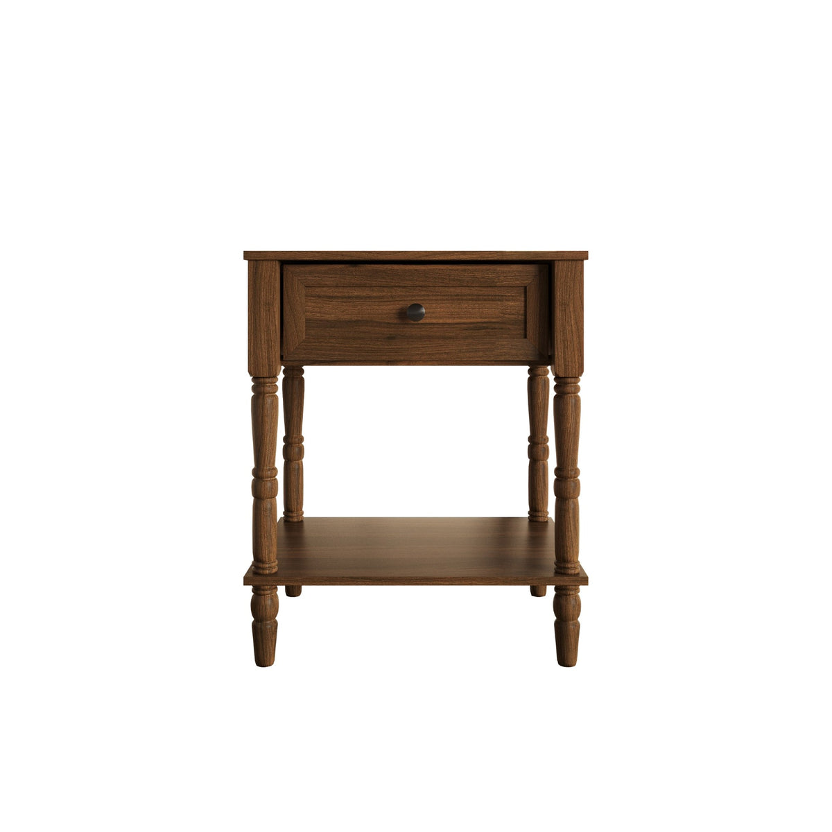 Home Design Rumford 1-Drawer Nightstand for Adult, Modern Bedside Table with Storage