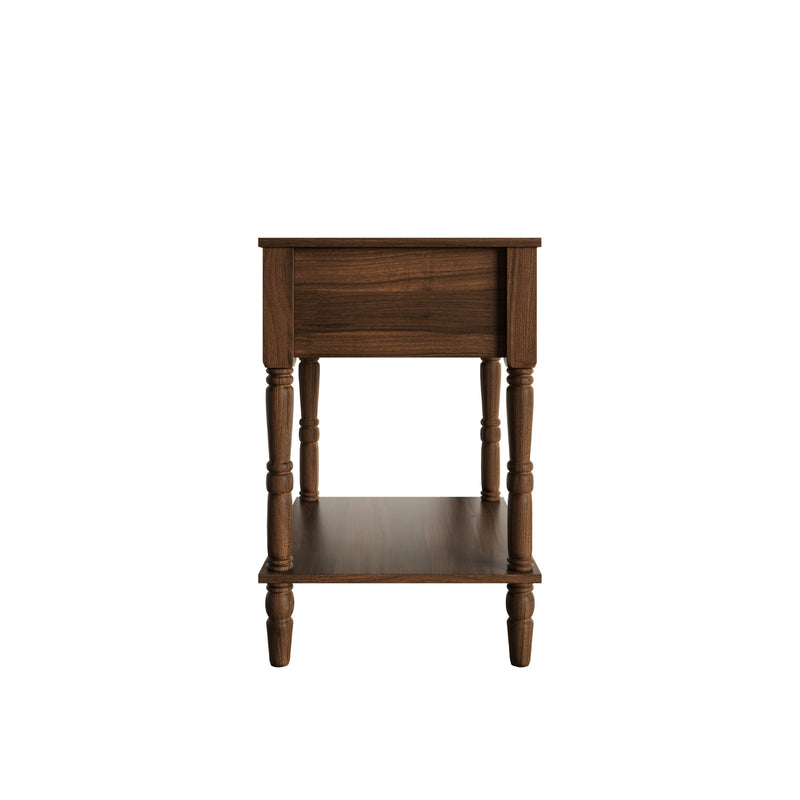 Home Design Rumford 1-Drawer Nightstand for Adult, Modern Bedside Table with Storage