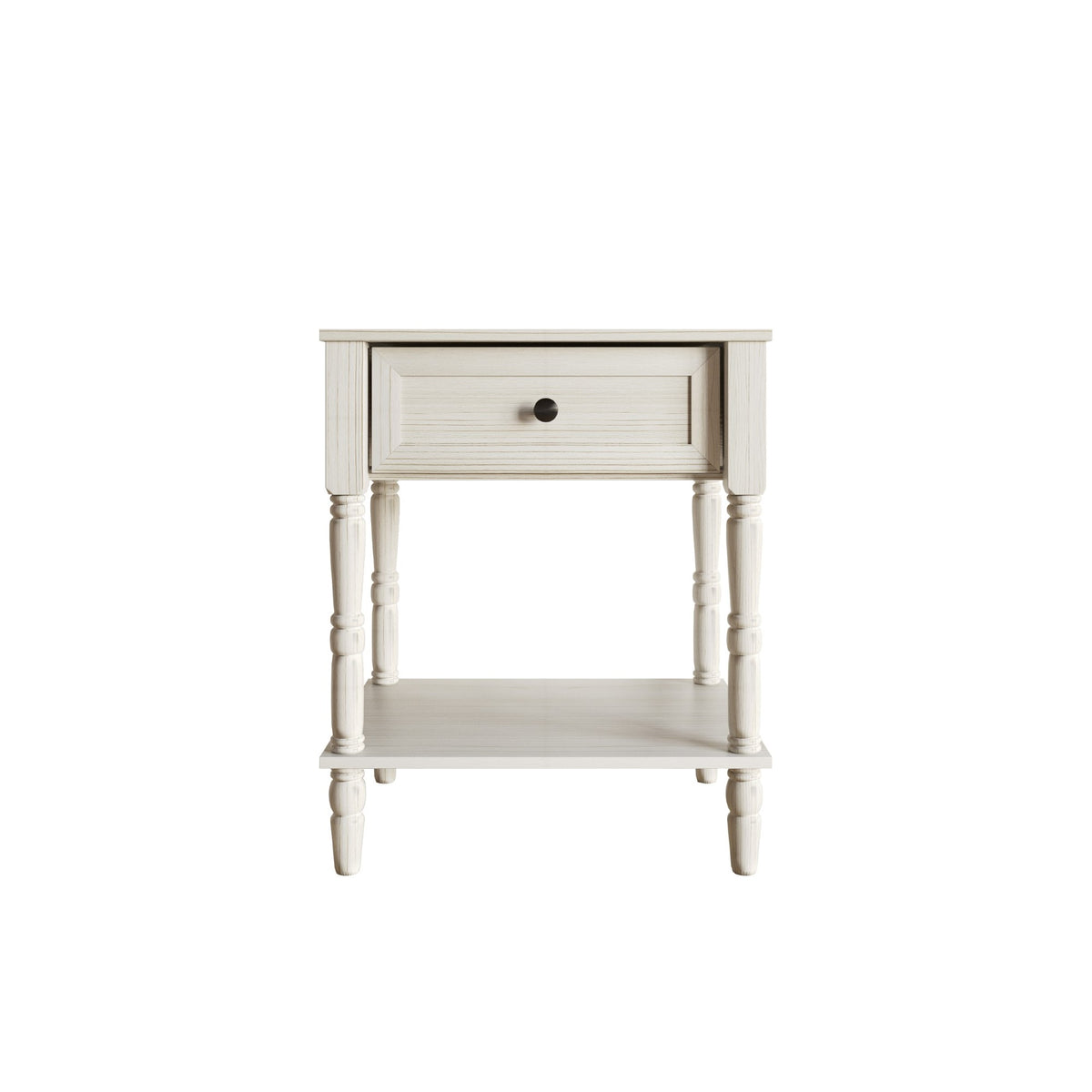 Home Design Rumford 1-Drawer Nightstand for Adult, Modern Bedside Table with Storage