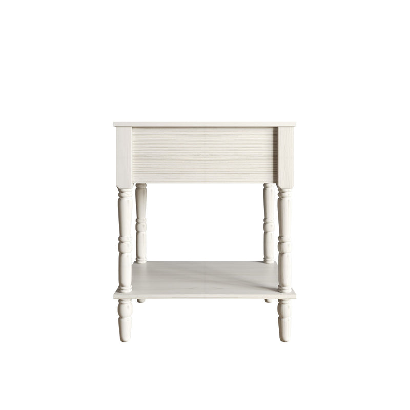 Home Design Rumford 1-Drawer Nightstand for Adult, Modern Bedside Table with Storage