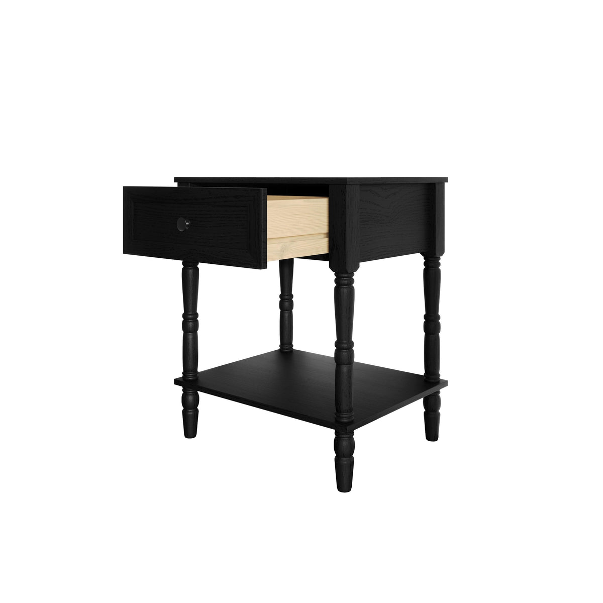 Rumford 1-Drawer Nightstand for Adult, Modern Bedside Table with Storage