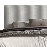 Home Design Osceola Luxurious Corduroy Upholstered Panel Bed Frame for Adult, Easy Assembly, Box spring Required (Sold Separately)