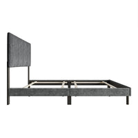 Home Design Osceola Luxurious Corduroy Upholstered Panel Bed Frame for Adult, Easy Assembly, Box spring Required (Sold Separately)