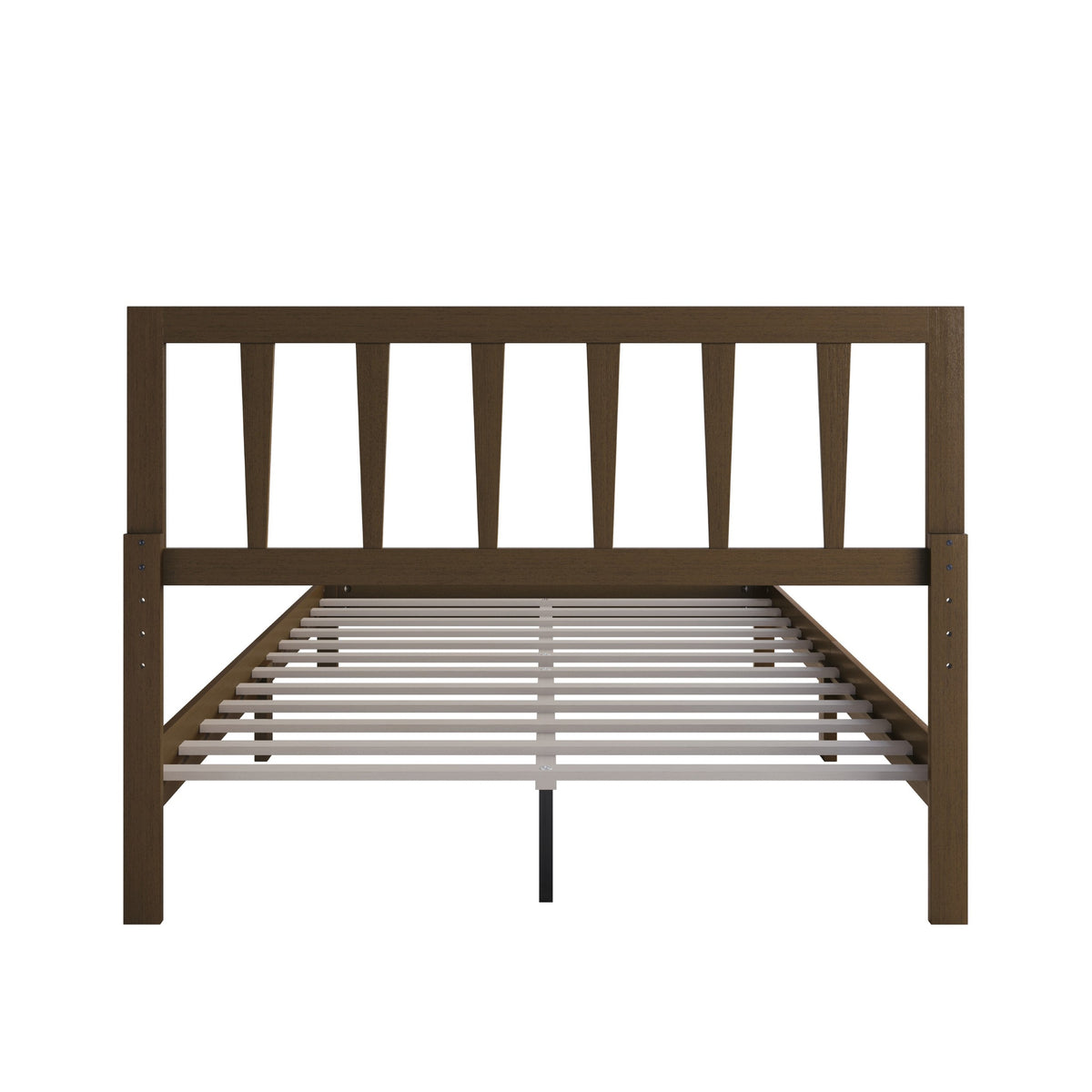 Home Design Elmira Wood Platform Bed with Adjustable Height Headboard for Adult, Bedroom