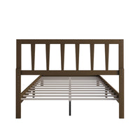 Home Design Elmira Wood Platform Bed with Adjustable Height Headboard for Adult, Bedroom
