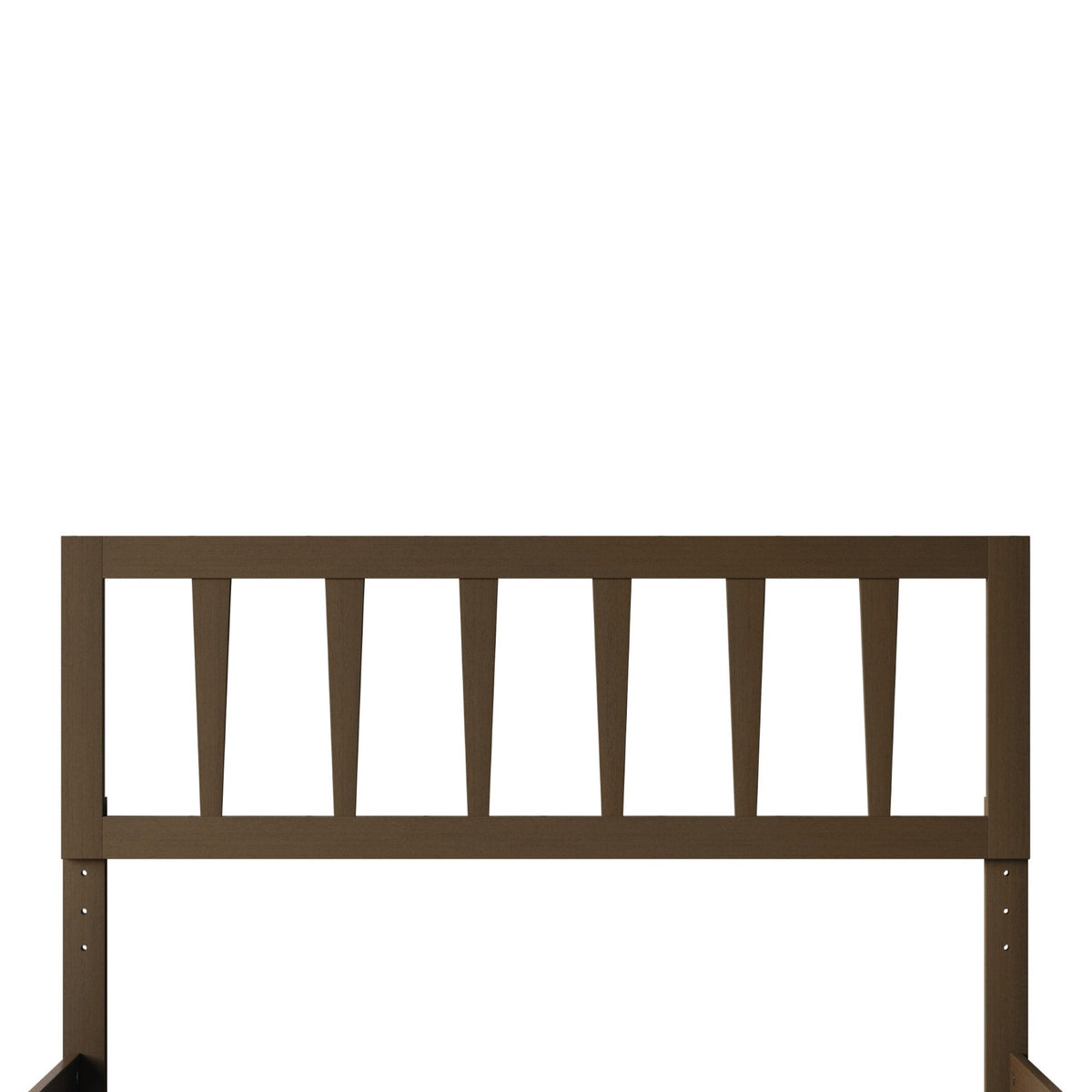 Home Design Elmira Wood Platform Bed with Adjustable Height Headboard for Adult, Bedroom