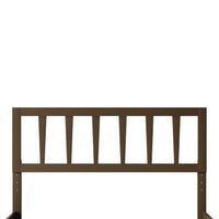 Home Design Elmira Wood Platform Bed with Adjustable Height Headboard for Adult, Bedroom
