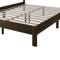 Home Design Elmira Wood Platform Bed with Adjustable Height Headboard for Adult, Bedroom