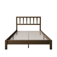 Home Design Elmira Wood Platform Bed with Adjustable Height Headboard for Adult, Bedroom