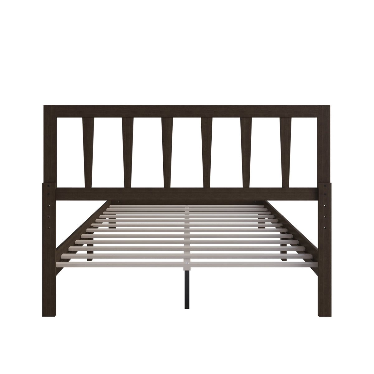 Home Design Elmira Wood Platform Bed with Adjustable Height Headboard for Adult, Bedroom