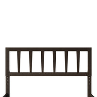 Home Design Elmira Wood Platform Bed with Adjustable Height Headboard for Adult, Bedroom