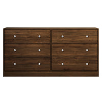 Altoona 6-Drawer Dresser, Modern Wood Grain Storage Dresser