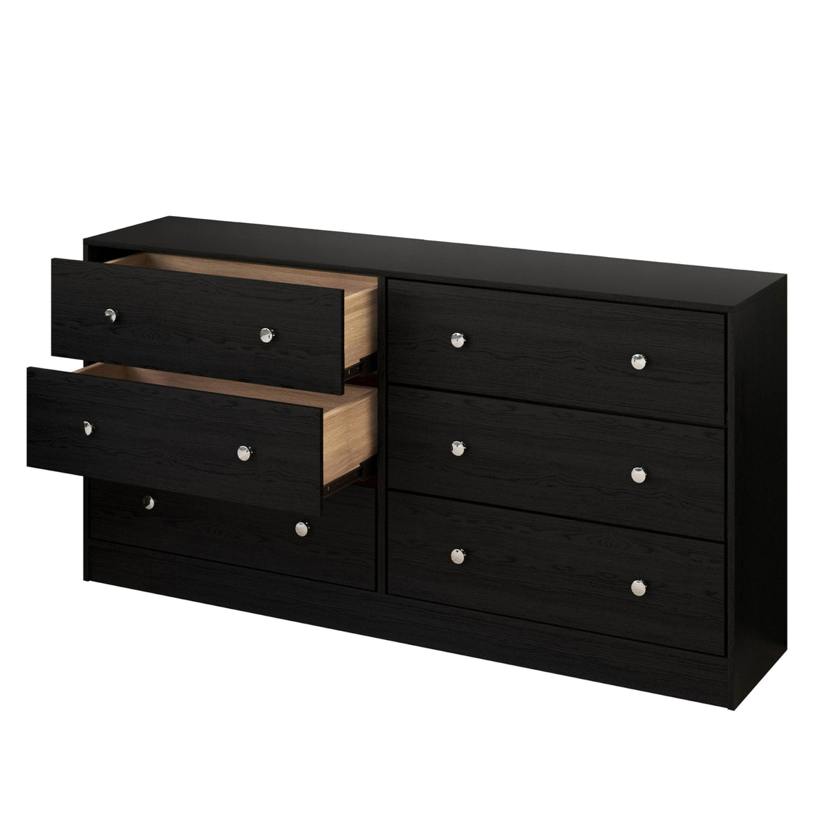 Altoona 6-Drawer Dresser, Modern Wood Grain Storage Dresser