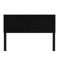 Home Design Yakima Modern Wood Panel Headboard with Adjustable Metal Legs – Contemporary Bedroom Headboard with Natural Wood Grain Finish & Sleek Black Steel Support