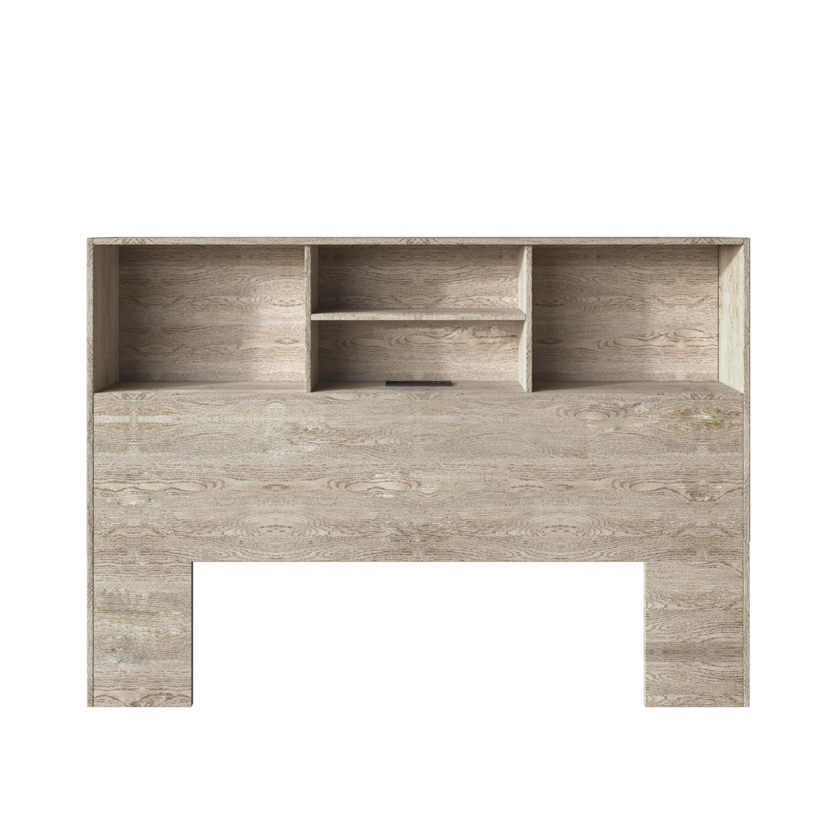 Home Design Pomona Freestanding Bookcase Storage Headboard with Shelves