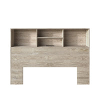 Home Design Pomona Freestanding Bookcase Storage Headboard with Shelves
