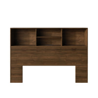 Home Design Pomona Freestanding Bookcase Storage Headboard with Shelves