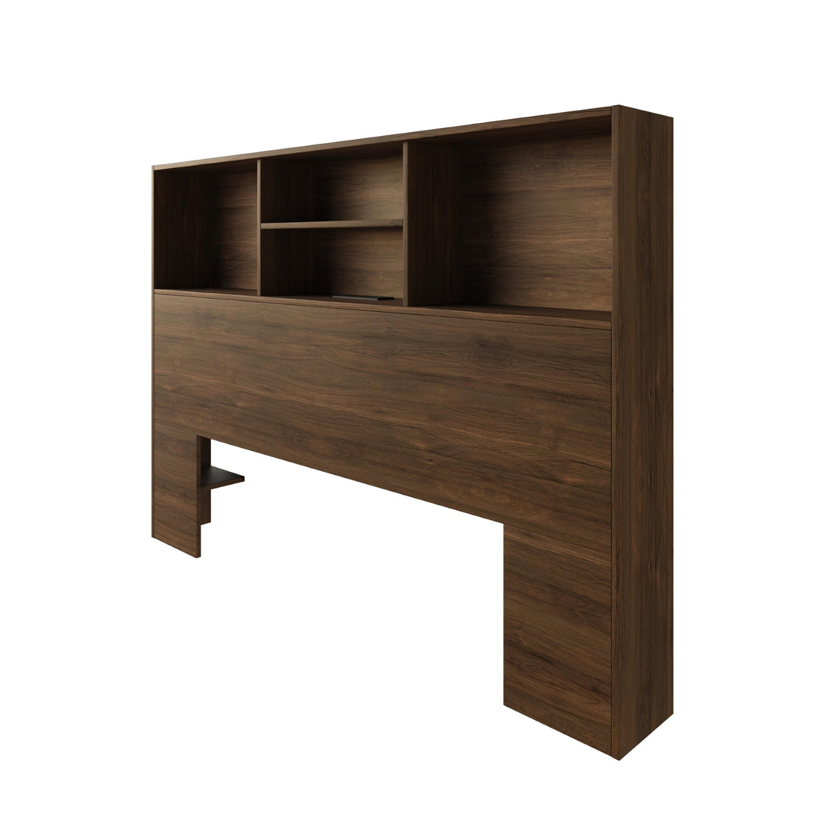 Home Design Pomona Freestanding Bookcase Storage Headboard with Shelves