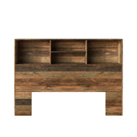 Home Design Pomona Freestanding Bookcase Storage Headboard with Shelves