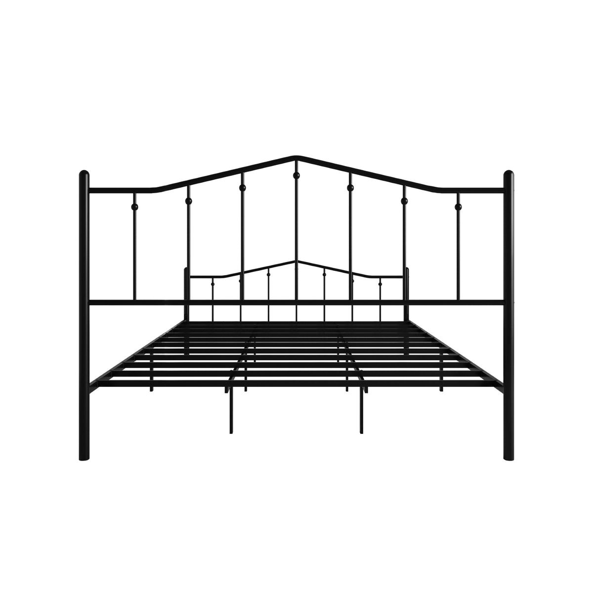 Home Design Atmore Metal Platform Bed Frame, Iron Bed with Headboard & Footboard, No Box Spring Needed