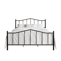 Home Design Atmore Metal Platform Bed Frame, Iron Bed with Headboard & Footboard, No Box Spring Needed