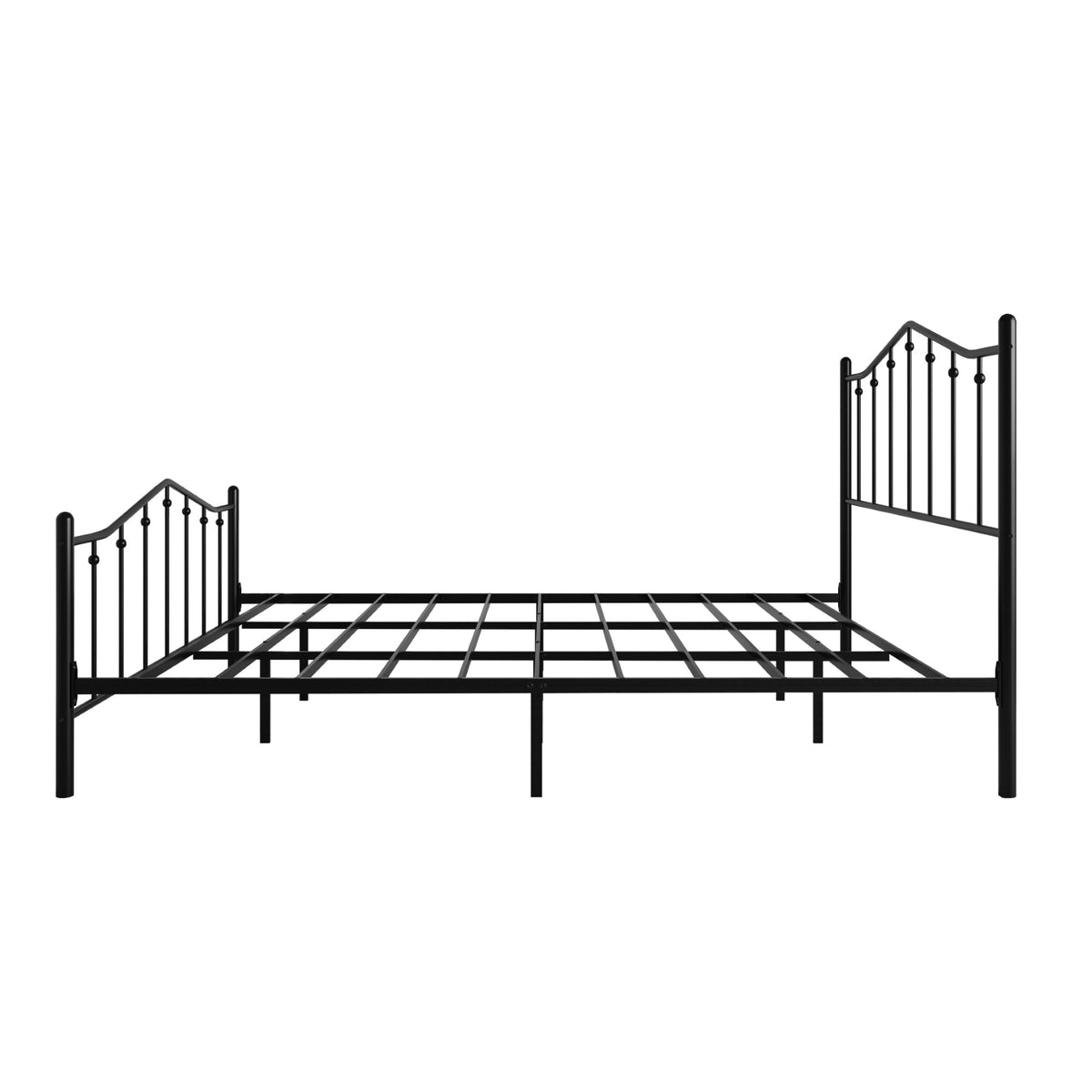 Home Design Atmore Metal Platform Bed Frame, Iron Bed with Headboard & Footboard, No Box Spring Needed