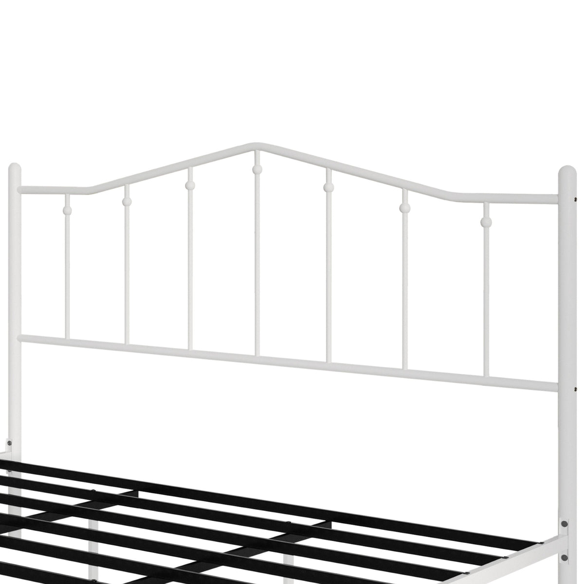 Home Design Atmore Metal Platform Bed Frame, Iron Bed with Headboard & Footboard, No Box Spring Needed