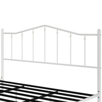 Home Design Atmore Metal Platform Bed Frame, Iron Bed with Headboard & Footboard, No Box Spring Needed