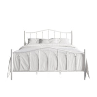 Home Design Atmore Metal Platform Bed Frame, Iron Bed with Headboard & Footboard, No Box Spring Needed