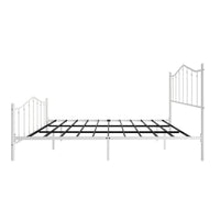 Home Design Atmore Metal Platform Bed Frame, Iron Bed with Headboard & Footboard, No Box Spring Needed