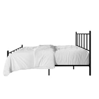 Home Design Decatur Metal Platform Bed Frame, Classic Vertical Slat Headboard & Footboard, Easy Assembly