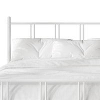 Home Design Decatur Metal Platform Bed Frame, Classic Vertical Slat Headboard & Footboard, Easy Assembly