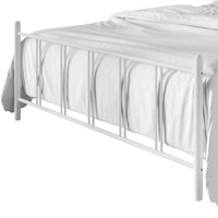 Home Design Decatur Metal Platform Bed Frame, Classic Vertical Slat Headboard & Footboard, Easy Assembly