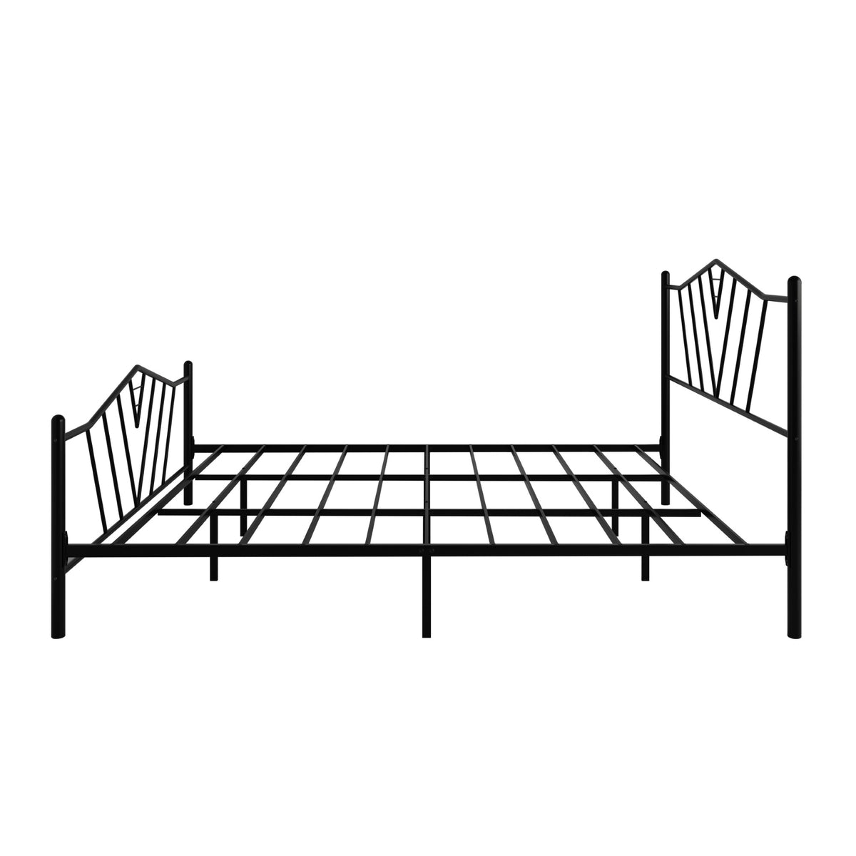 Home Design Valdosta Metal Platform Bed, No Box Spring Required, Modern Design, Easy Assembly