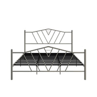 Home Design Valdosta Metal Platform Bed, No Box Spring Required, Modern Design, Easy Assembly