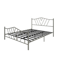 Home Design Valdosta Metal Platform Bed, No Box Spring Required, Modern Design, Easy Assembly