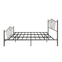 Home Design Valdosta Metal Platform Bed, No Box Spring Required, Modern Design, Easy Assembly